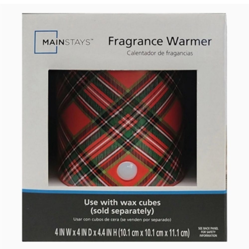 Mainstays Red and Green Plaid Fragrance Warmer
